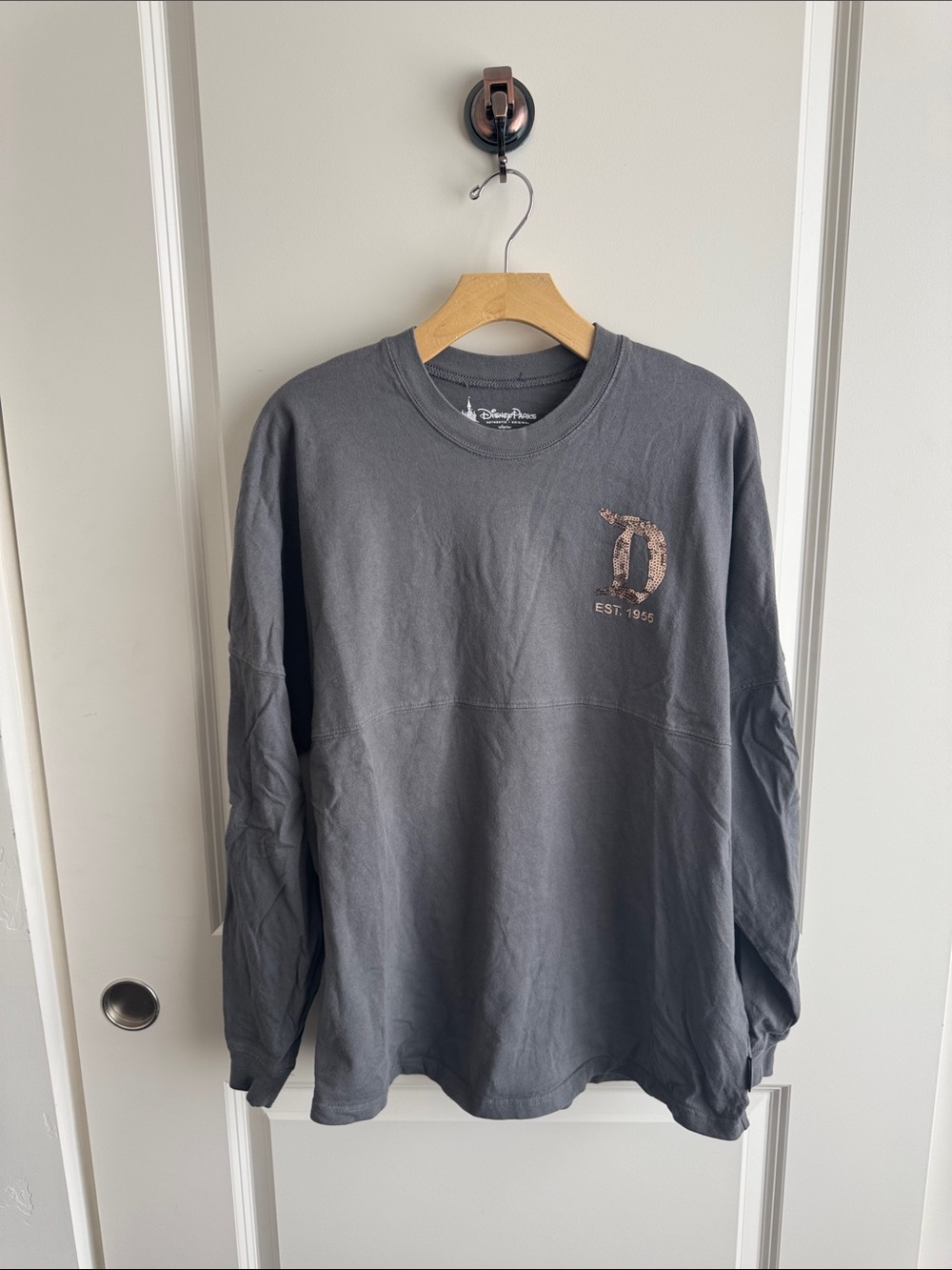 Disney Women's Long-Sleeve Spirit Jersey with Rose Gold